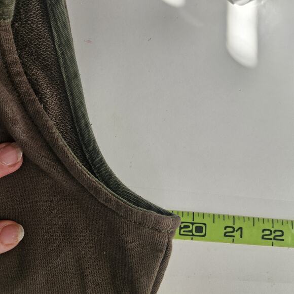 American Rag Women Medium Khaki Full Zip Utility Field Vest Military Practical - Picture 10 of 10